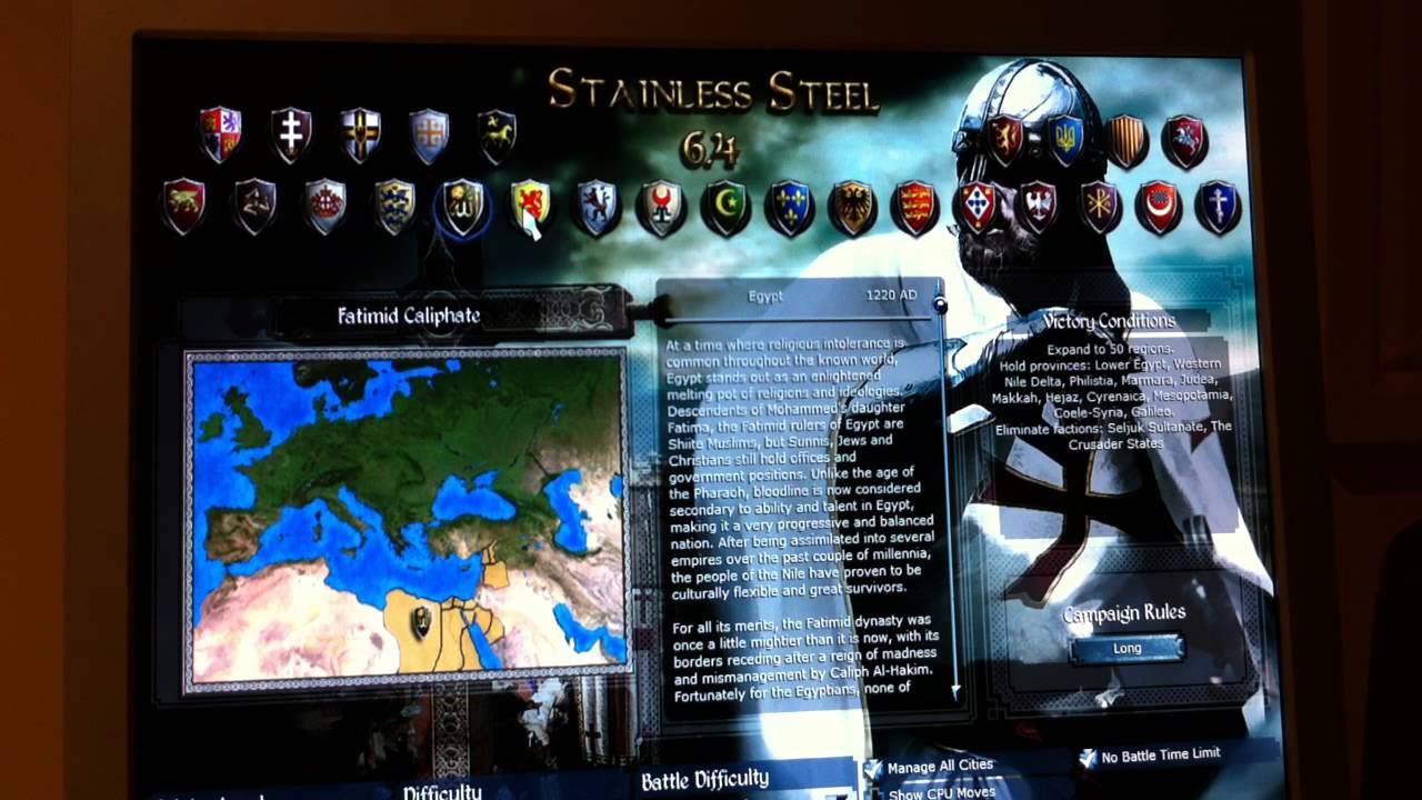 Medieval total war 2 stainless steel mod 6.4